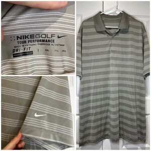 Nike Golf Dri Fit Polo Shirt Mens 2XL Short Sleeve Performance Wicking